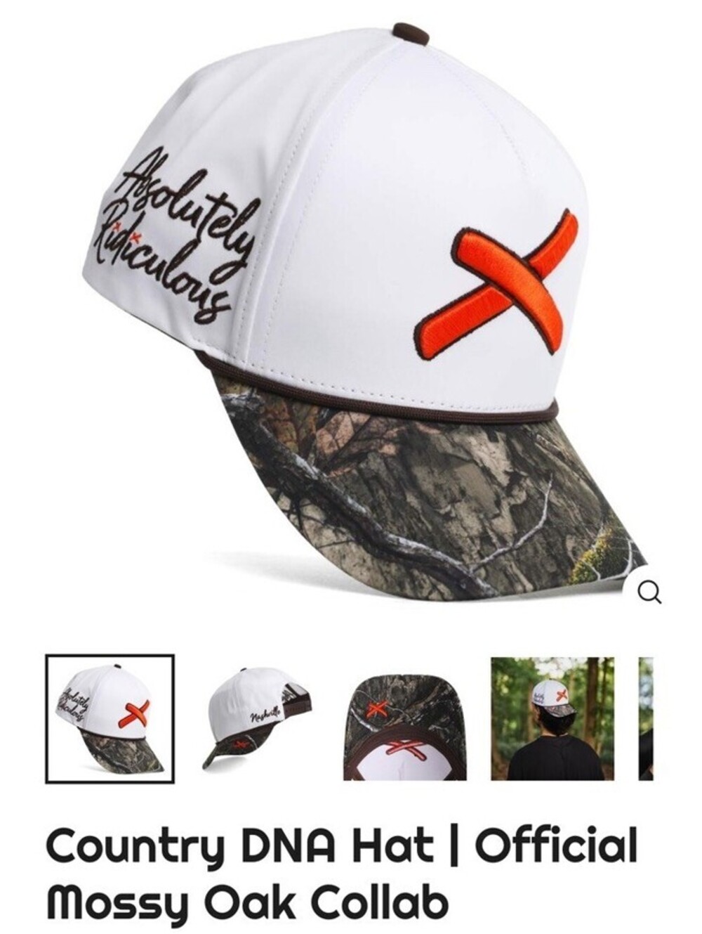 Country DNA Hat I Official Mossy Oak Collab Youth -Kids One Size